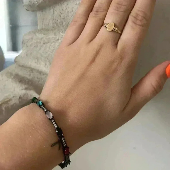 Ladies gemstone tennis bracelet - Picture 2 of 6